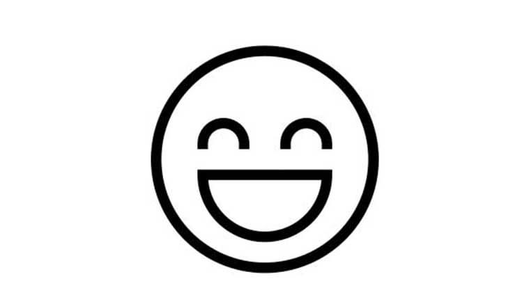 Icon lachender Smiley - Einfachheit eBill