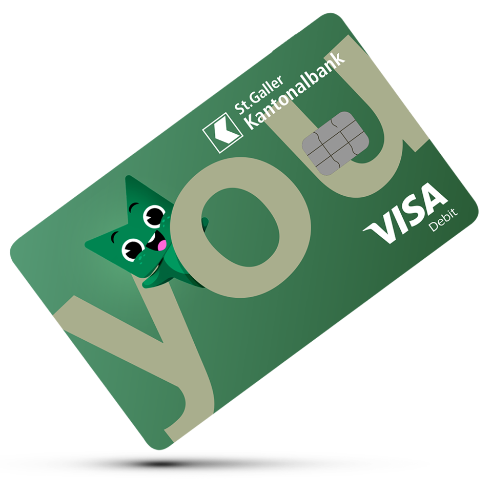 Visa Debit You der St. Galler Kantonalbank