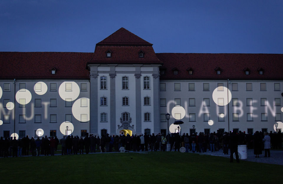 Bild vom Gallusplatz in St.Gallen am Gallus Jubiläum 1