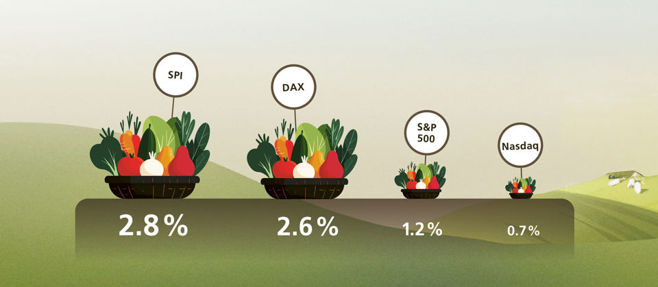 Schaubild zu aktuellen Dividendenrenditen im internationalen Vergleich (Stand: April 2026)