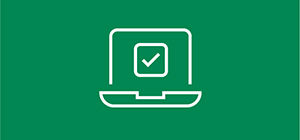 Icon mit Checkbox auf Notebookdisplay - Online-Voting für das Startfeld Diamant der SGKB