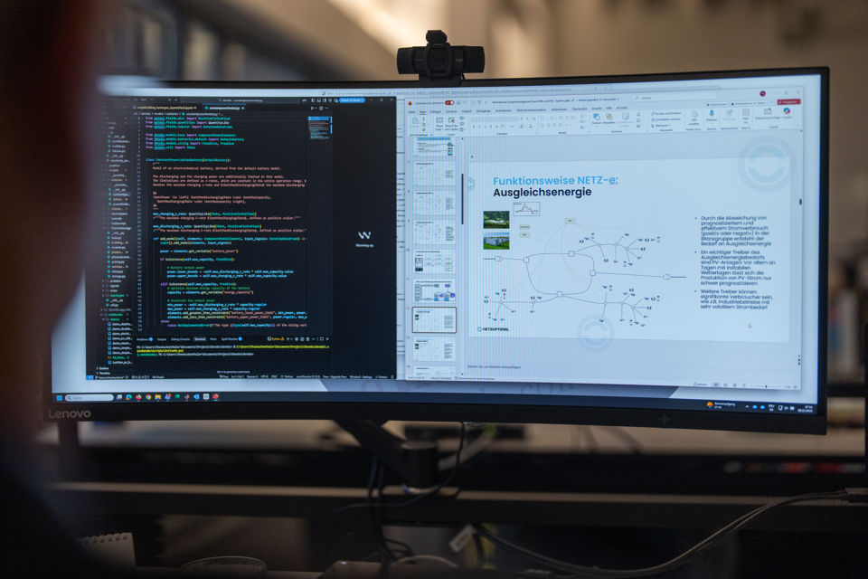 Netzoptimal AG intelligente Software für Stromnetz Screen