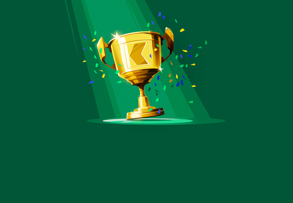 Illustration eines Pokals mit dem Logo der St. Galler Kantonalbank
