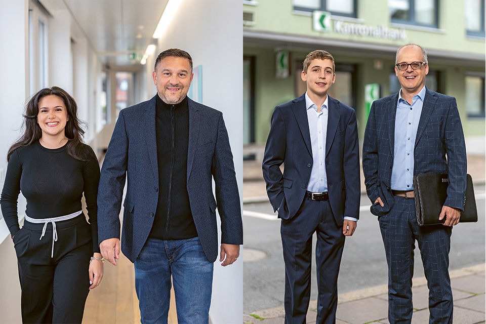 Familienbande am Arbeitsplatz Colaci Heeb St.Galler Kantonalbank