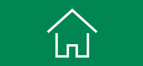 Grünes Icon - Haus