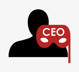 Grafik für Betrugsmasche CEO-Fraud