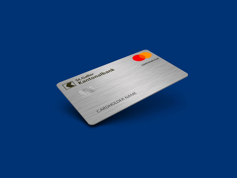 Kreditkarte für Geschäftskunden der St.Galler Kantonalbank: Mastercard Commercial Silber