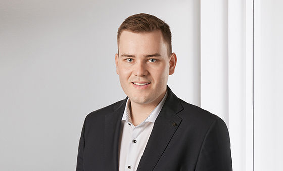 Portraitfoto von Pascal Wittwer, Berater Gewerbekunden bei der St.Galler Kantonalbank