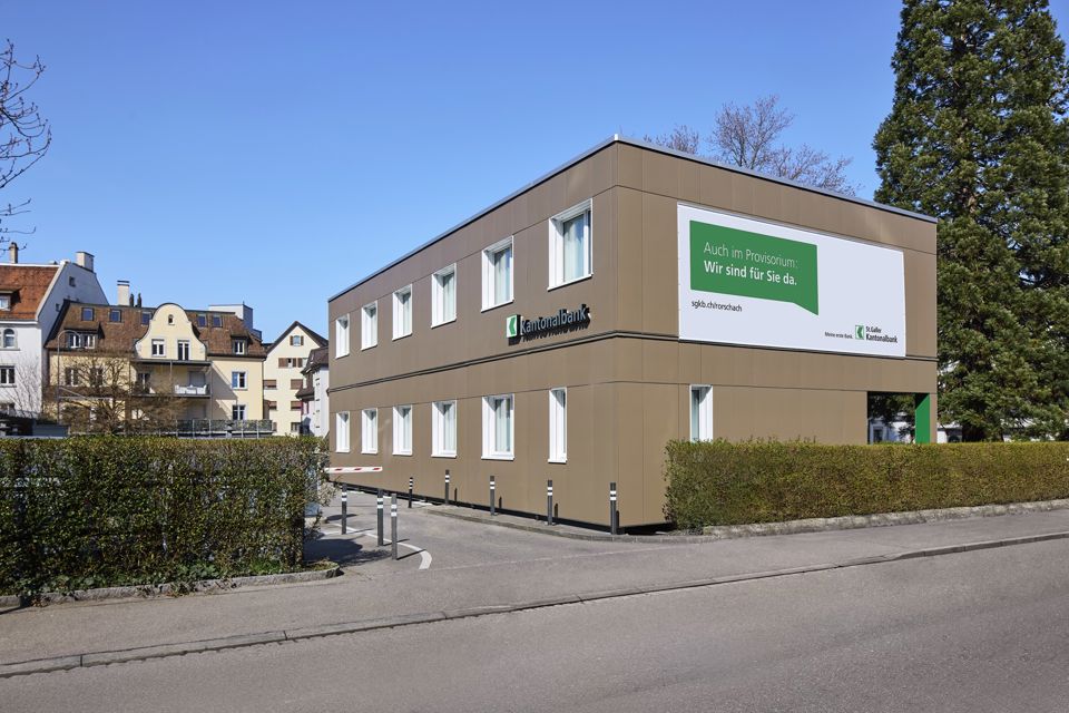 Provisorium der St.Galler Kantonalbank in Rorschach