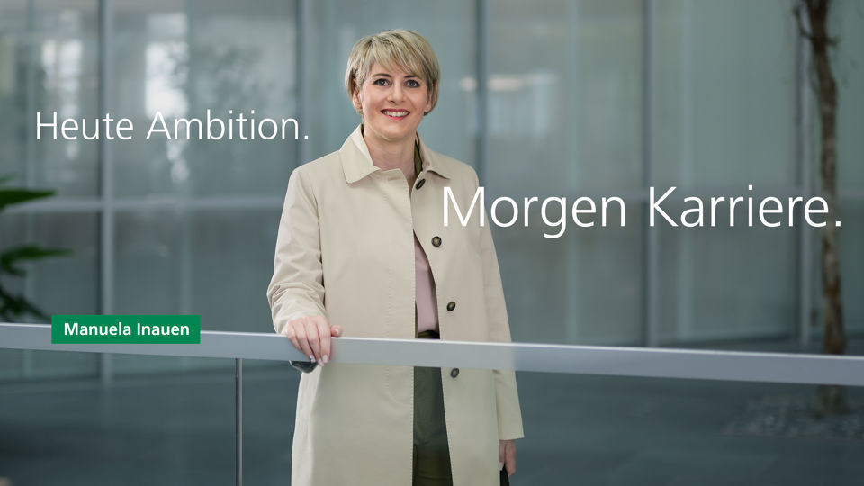 Heute Ambition. Morgen Karriere. Personalwerbung mit Manuela Inauen